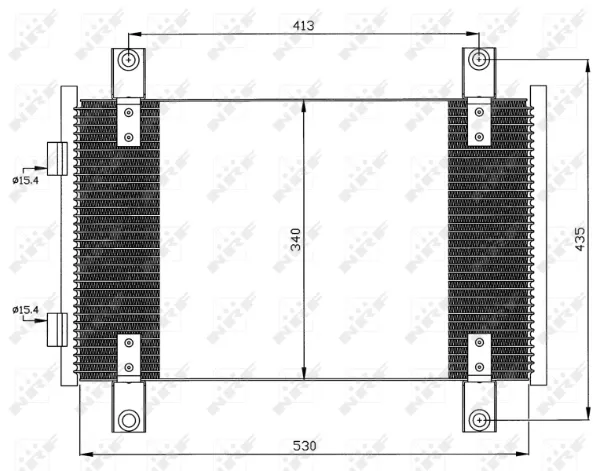 Радіатор кондиціонера Fiat Ducato II