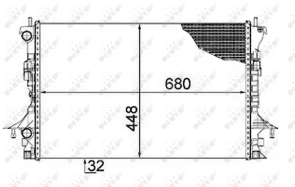 Радіатор 58479 NRF