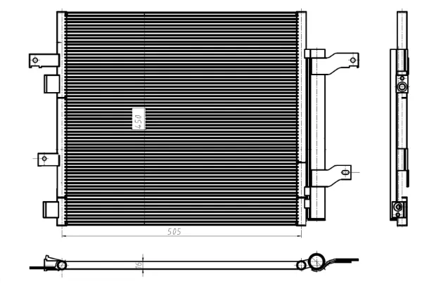Радіатор кондиціонера CF20434 Delphi