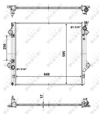 Радіатор 56104 NRF