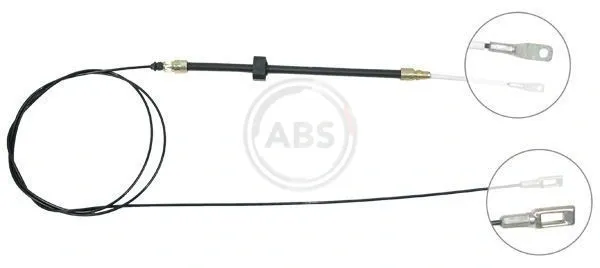Трос ручного гальма передній K13231 ABS