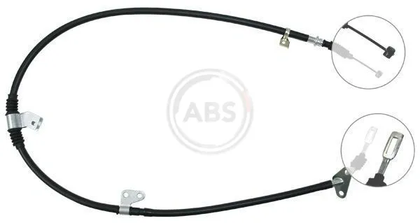 Трос ручного гальма задній, лівий G21744420 Mazda