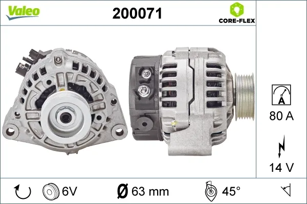 Генератор 200071 VALEO