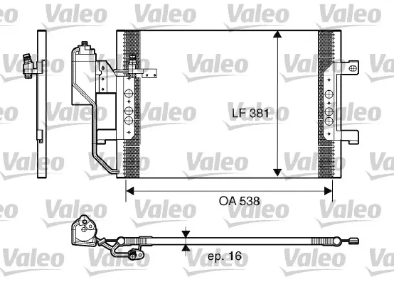 Радіатор кондиціонера 817659 VALEO