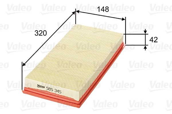 Повітряний фільтр 585345 VALEO