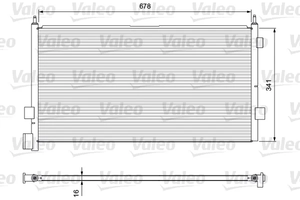 Радіатор кондиціонера 815094 VALEO