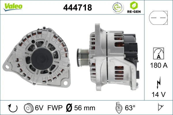 Генератор 444718 VALEO