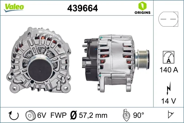 Генератор 439664 VALEO