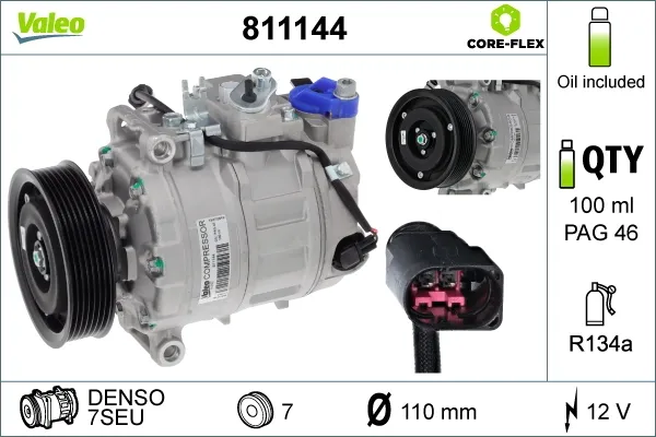 Компресор кондиціонера 811144 VALEO
