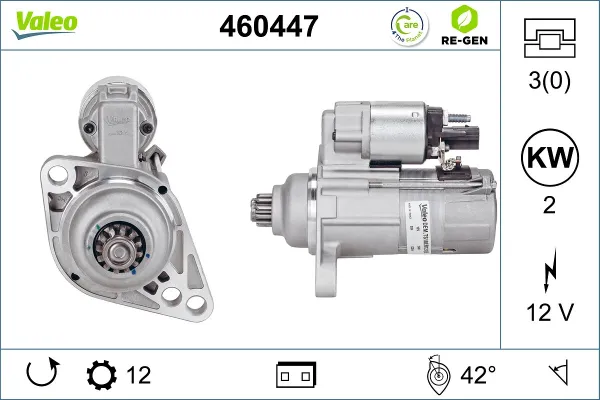 Стартер 460447 VALEO