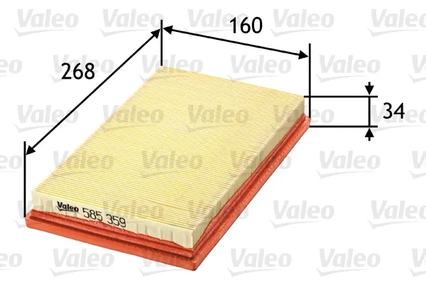 Повітряний фільтр 585359 VALEO