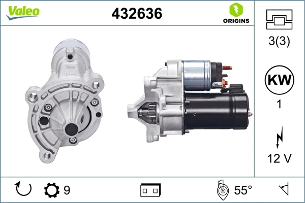 Стартер 432636 VALEO