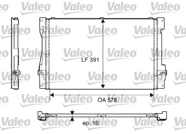 Радіатор кондиціонера 817675 VALEO