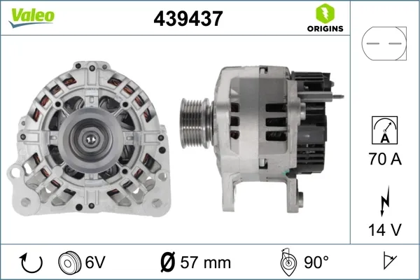 Генератор 439437 VALEO