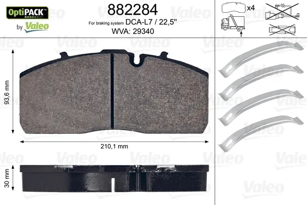 Задні гальмівні колодки 07P29340 SBP