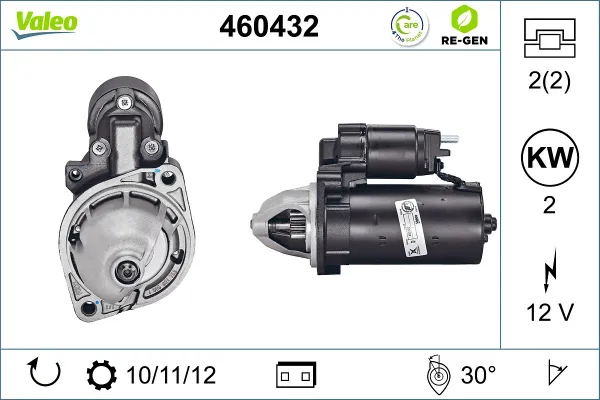 Стартер 460432 VALEO