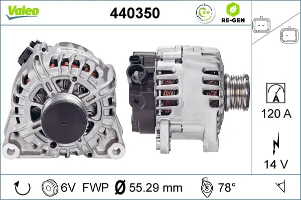 Генератор 440350 VALEO