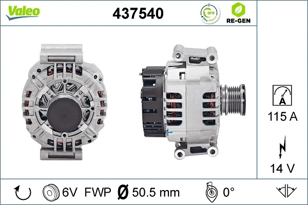 Генератор 437540 VALEO