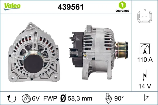 Генератор 439561 VALEO