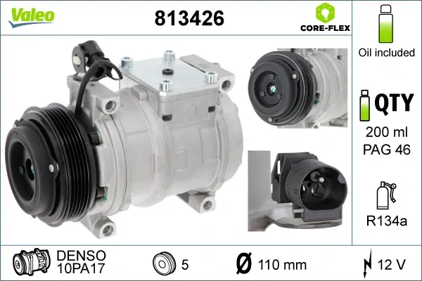 Компресор кондиціонера 813426 VALEO