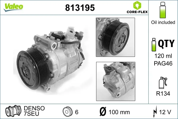 Компресор кондиціонера 813195 VALEO