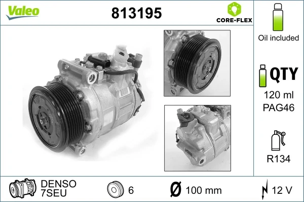 Компресор кондиціонера 813195 VALEO