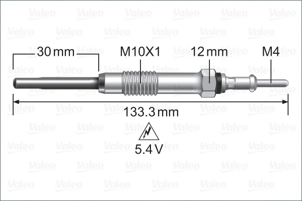 Свічка накалу 345243 VALEO