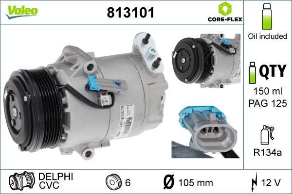 Компресор кондиціонера 813101 VALEO