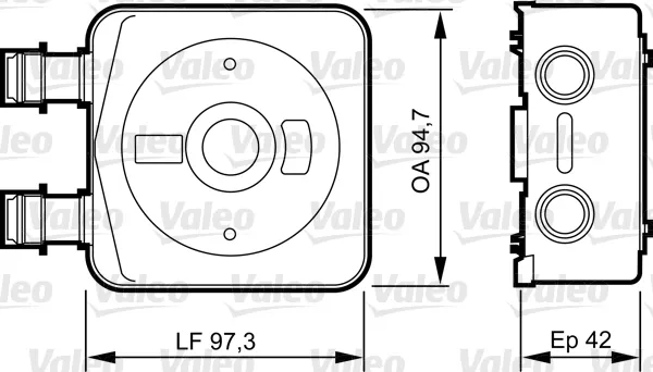 Радіатор охолодження, АКПП 818889 VALEO