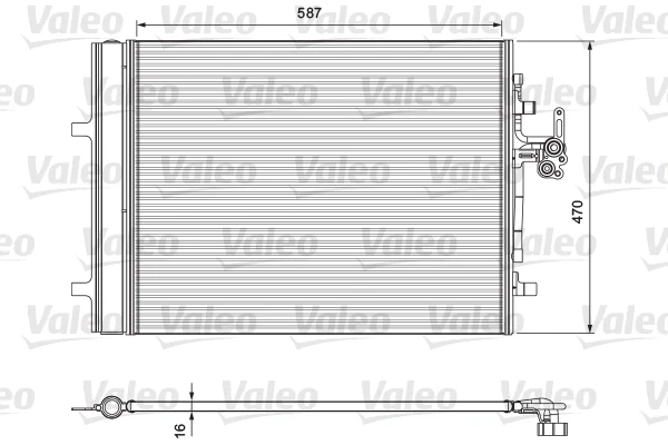 Радіатор кондиціонера 814318 VALEO