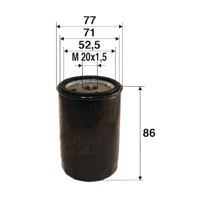 Масляний фільтр 586027 VALEO
