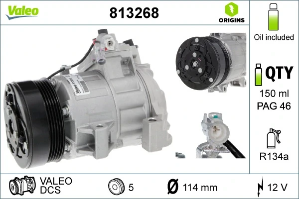 Компресор кондиціонера 813268 VALEO