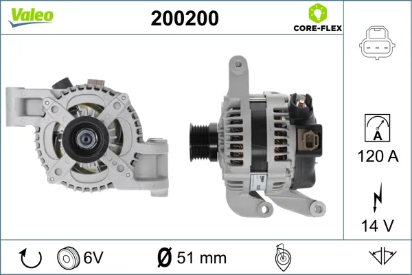 Генератор 200200 VALEO