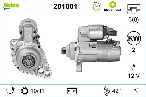 Стартер 201001 VALEO