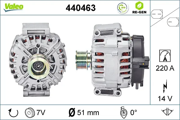 Генератор 440463 VALEO