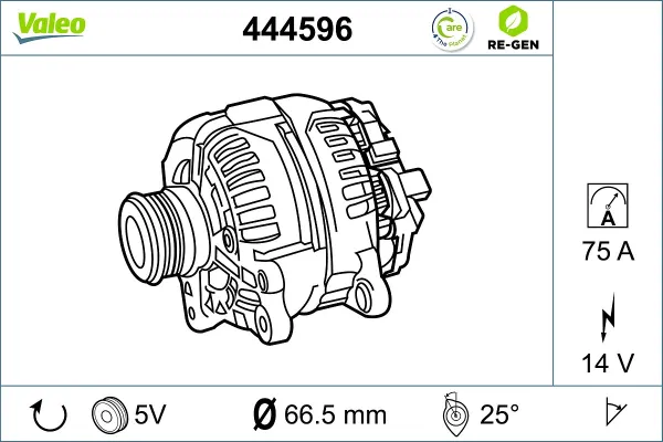 Генератор CA1258 HC Parts