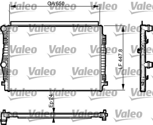 Радіатор 735559 VALEO