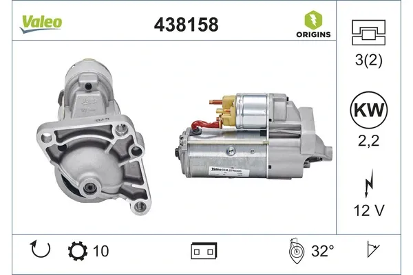 Стартер 438158 VALEO