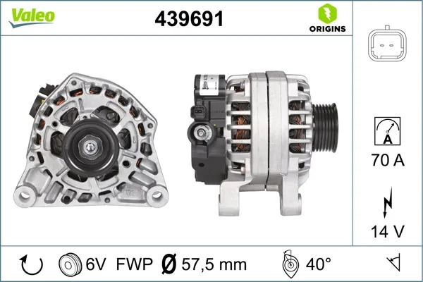 Генератор 439691 VALEO