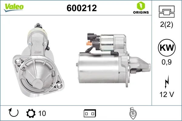 Стартер 600212 VALEO
