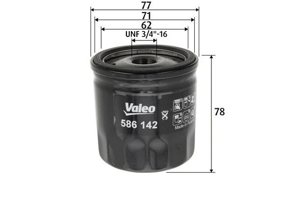 Масляний фільтр 586142 VALEO