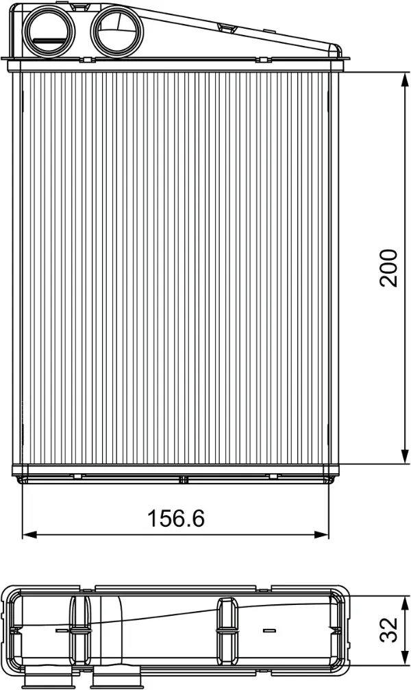 Радіатор пічки 811542 VALEO