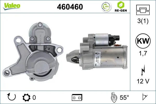 Стартер 460460 VALEO