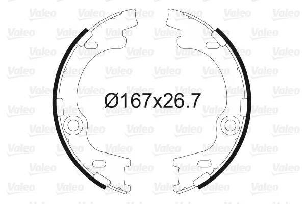 Колодки ручника 564186 VALEO