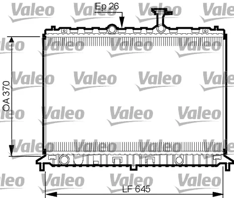 Радіатор 735501 VALEO