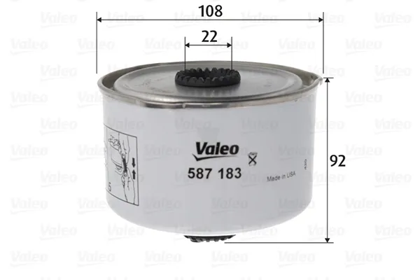 Паливний фільтр 587183 VALEO