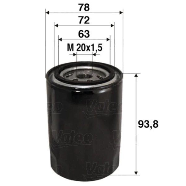 Масляний фільтр 586080 VALEO