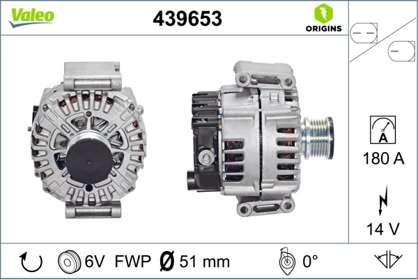 Генератор 439653 VALEO