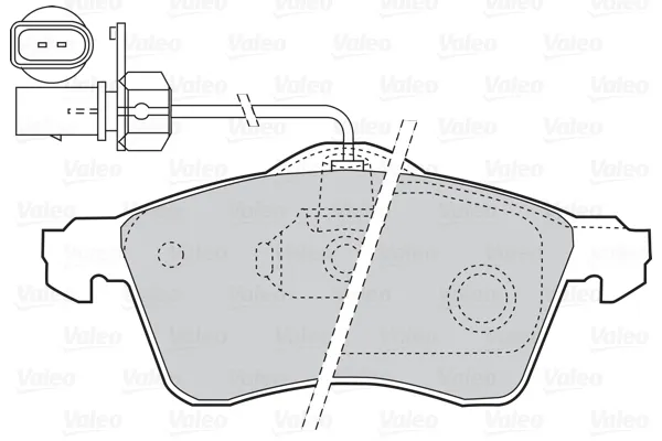 Передні тормозні колодки 302047 VALEO