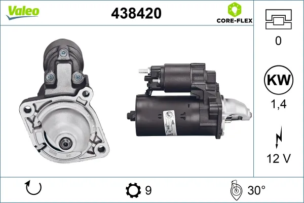 Стартер 438420 VALEO